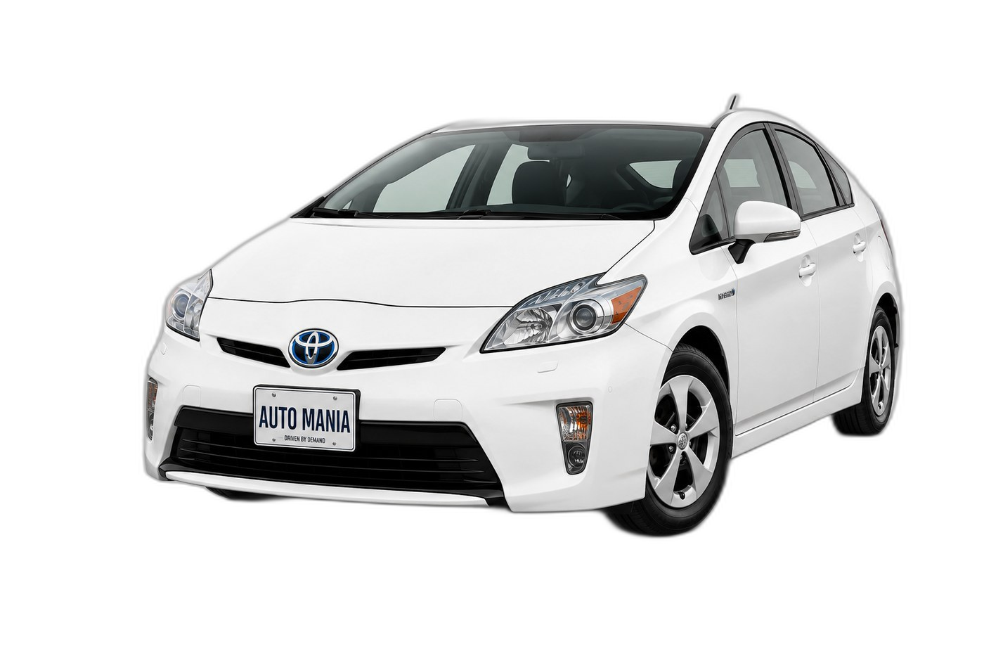Toyota Prius available to lease at Auto Mania, front three-quarter view